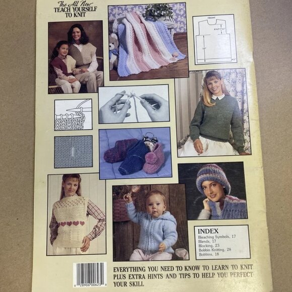 How to Knit and Crochet Vintage Pattern Instruction Books - 3 pcs - Picture 6 of 6